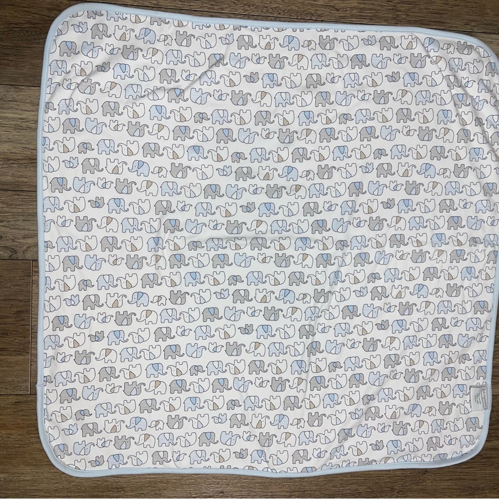 First impressions Elephant Print Baby Blanket